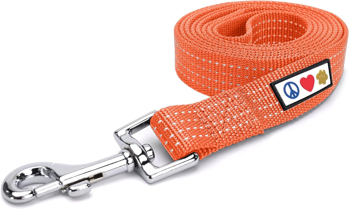 6 FT Pet Puppy Leash Reflective Dog Leash Comfortable Handle Highly Reflective Threads Heavy Duty Dog Training Leash Available as a 6 Ft Medium Dog Leash or 4 Ft Dog Leash